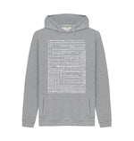Light Heather May Peace Prevail On Earth Hoodie (Unisex) in 90 Languages