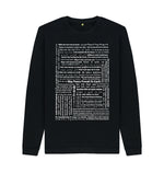 Black May Peace Prevail On Earth Sweater (Unisex) in 90 Languages