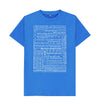 Bright Blue May Peace Prevail On Earth T-shirt (Unisex) in 90 Languages