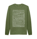 Khaki May Peace Prevail On Earth Sweater (Unisex) in 90 Languages