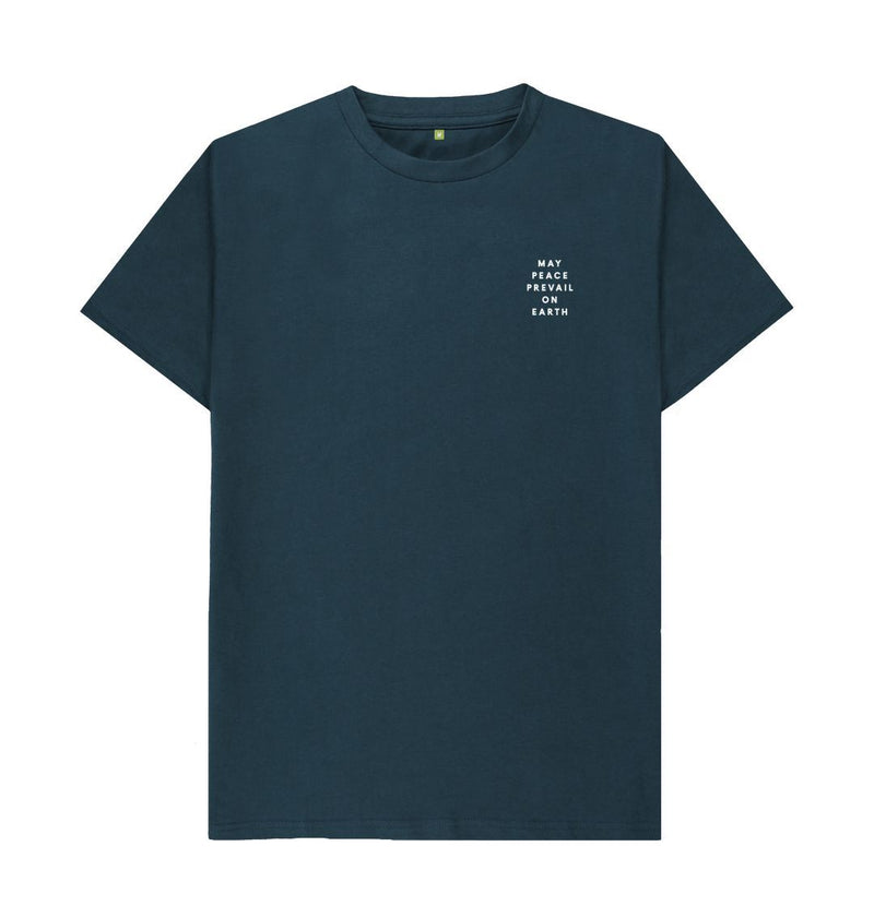 Denim Blue May Peace Prevail On Earth T-shirt (Unisex)