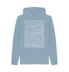 Stone Blue May Peace Prevail On Earth Hoodie (Unisex) in 90 Languages